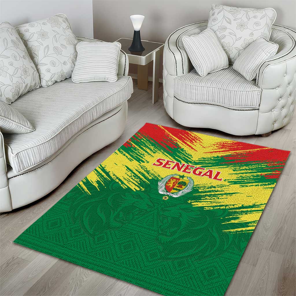 Senegal Rugby Area Rug Go Go Go ! LT15