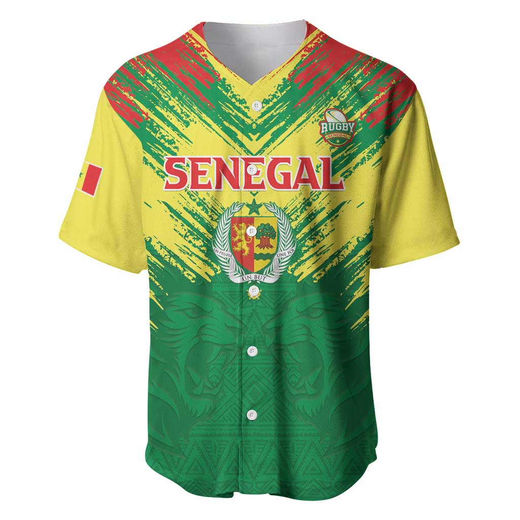 Senegal Rugby Custom Baseball Jersey Go Go Go ! LT15