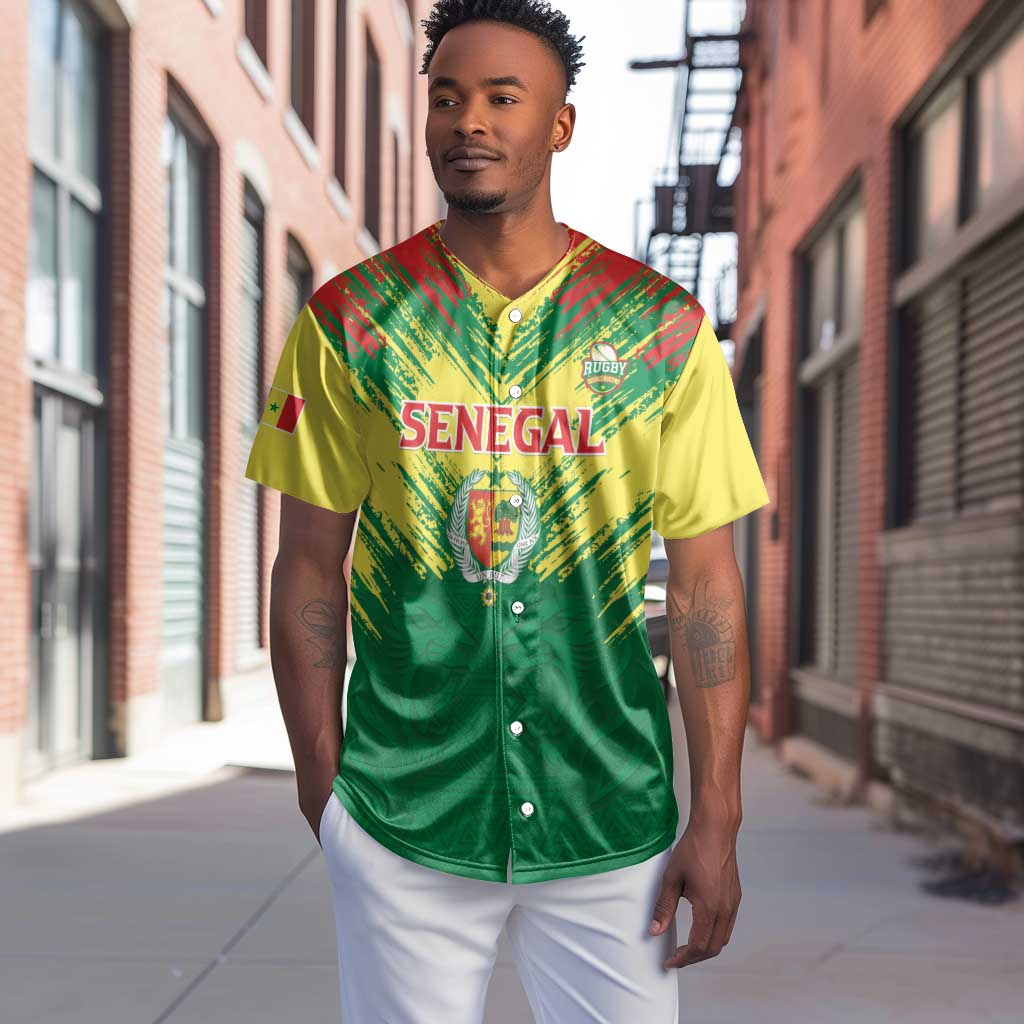 Senegal Rugby Custom Baseball Jersey Go Go Go ! LT15