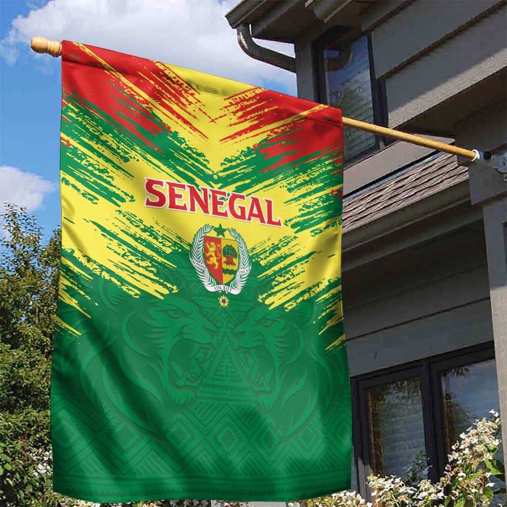 Senegal Rugby Garden Flag Go Go Go ! LT15