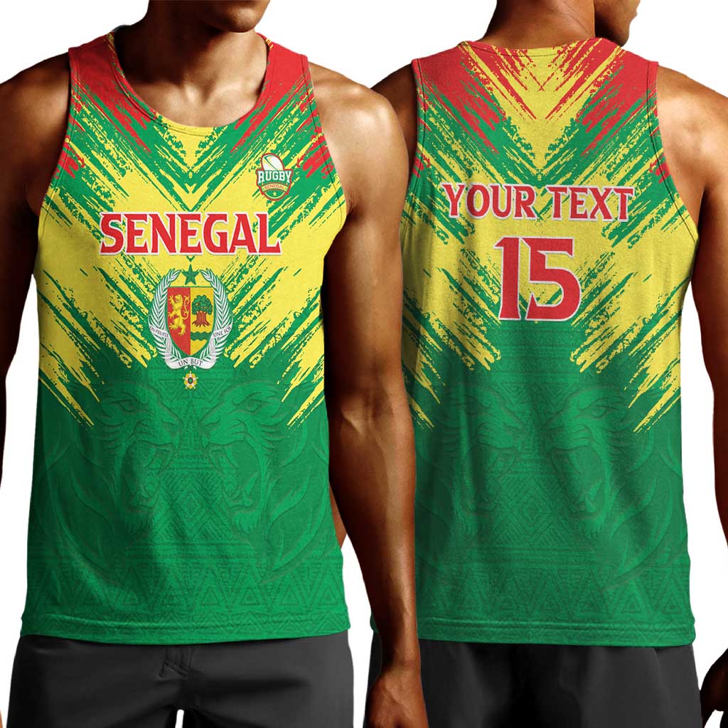 Senegal Rugby Custom Men Tank Top Go Go Go ! LT15