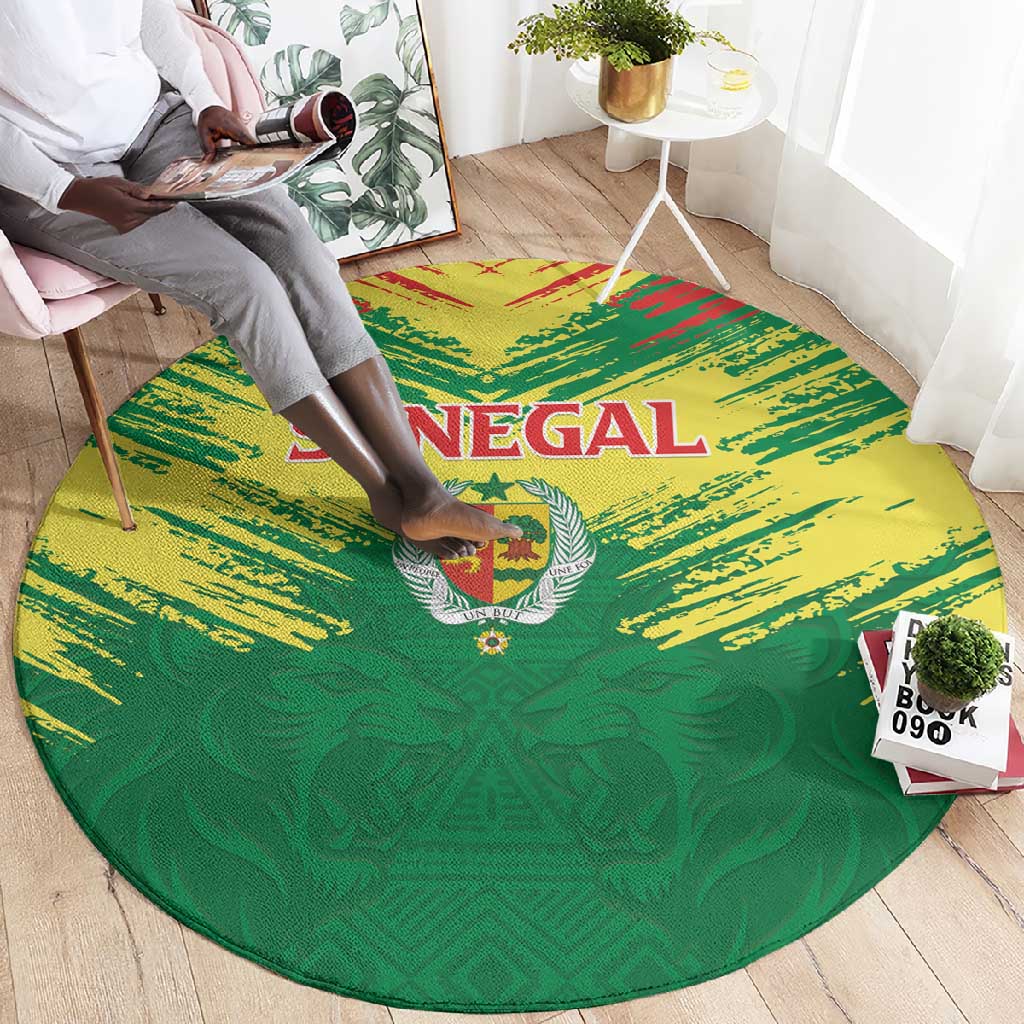 Senegal Rugby Round Carpet Go Go Go ! LT15