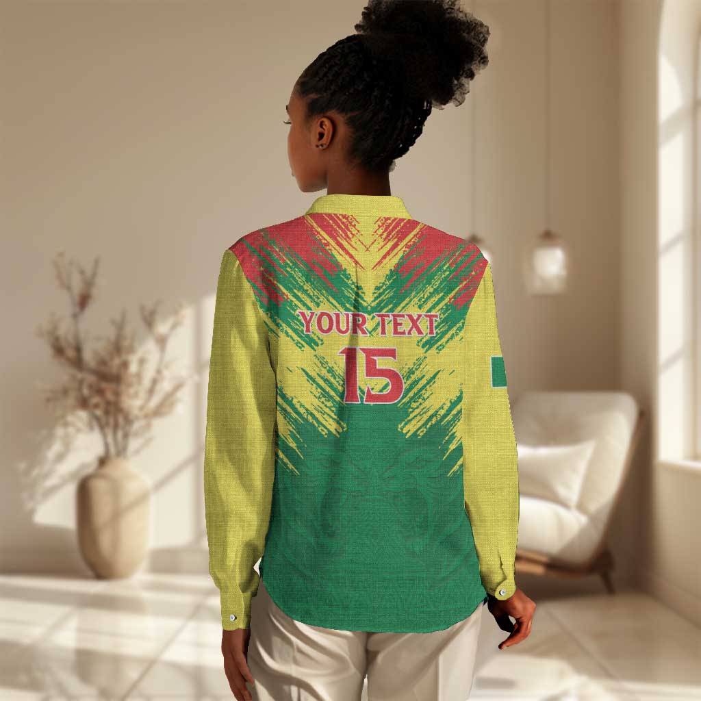 Senegal Rugby Custom Women Casual Shirt Go Go Go ! LT15
