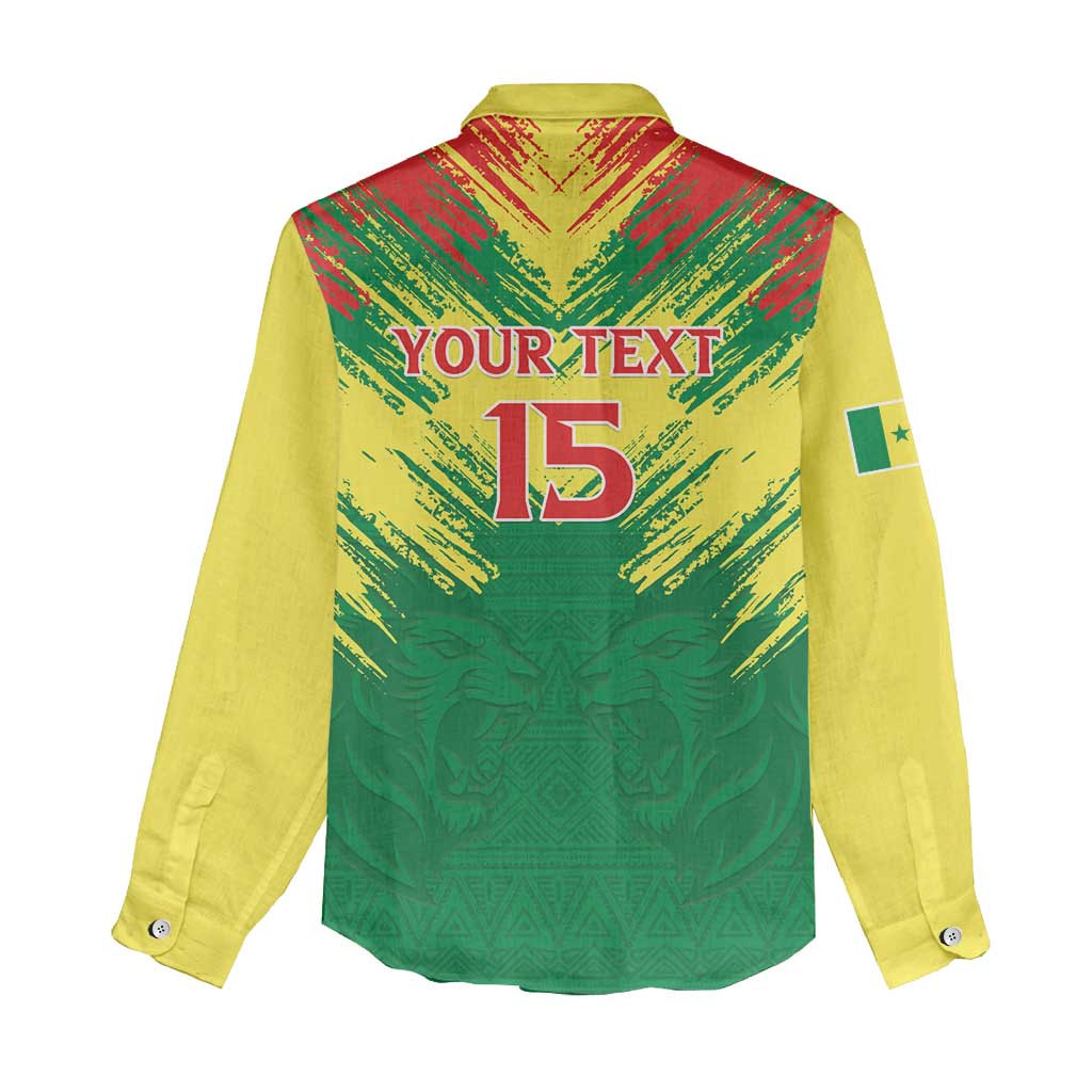 Senegal Rugby Custom Women Casual Shirt Go Go Go ! LT15