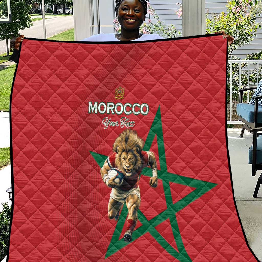 Morocco Rugby Custom Quilt Come On Atlas Lions LT15