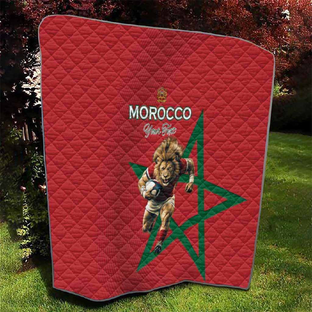Morocco Rugby Custom Quilt Come On Atlas Lions LT15