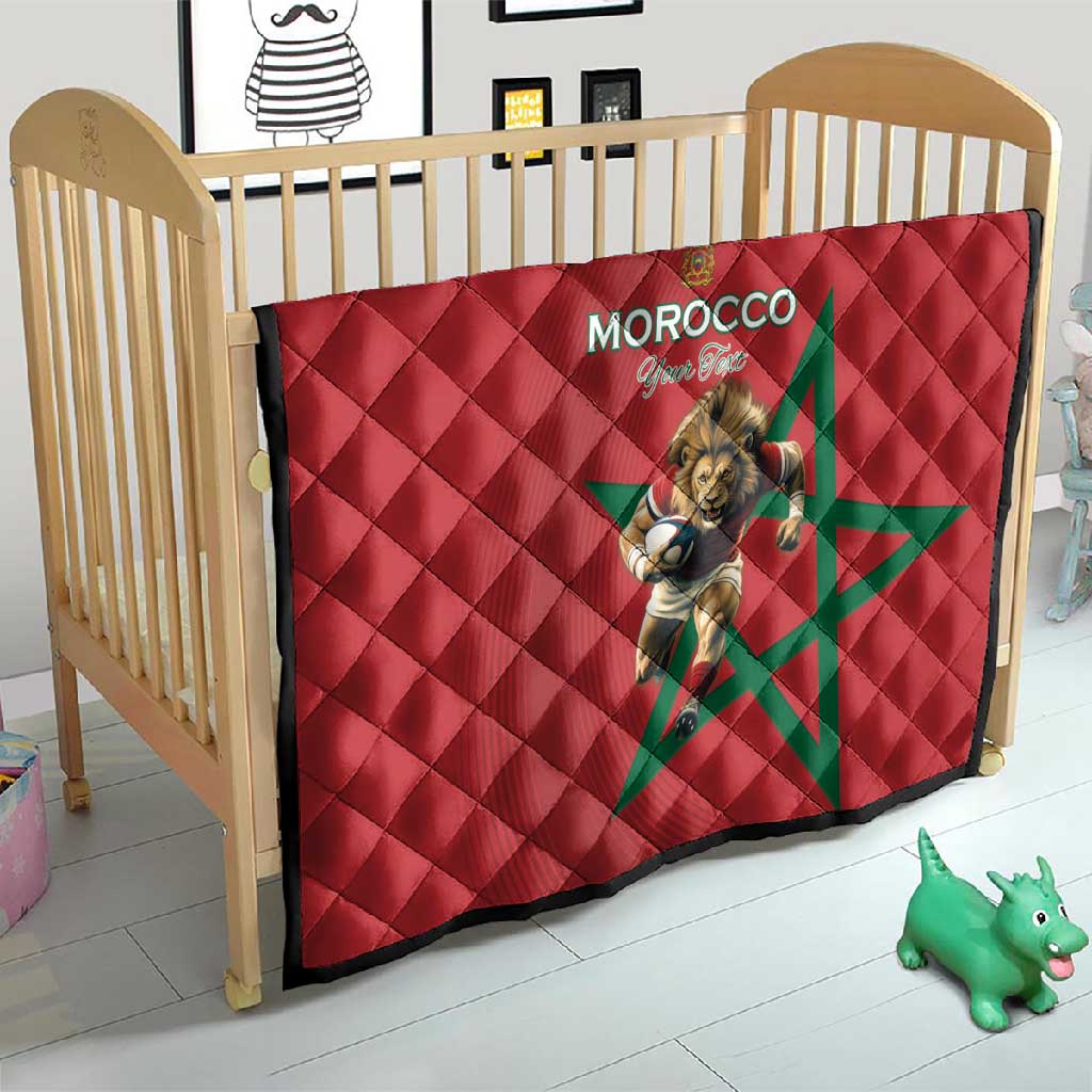 Morocco Rugby Custom Quilt Come On Atlas Lions LT15