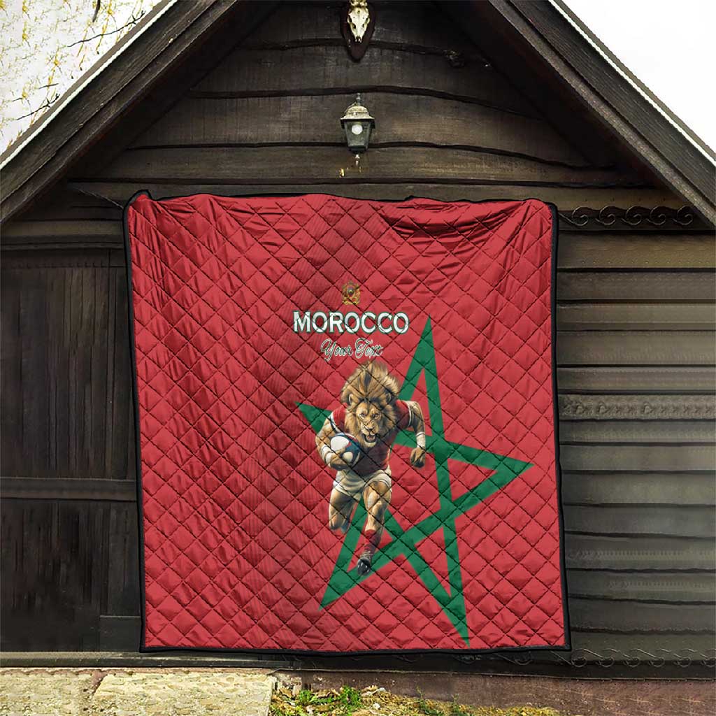 Morocco Rugby Custom Quilt Come On Atlas Lions LT15