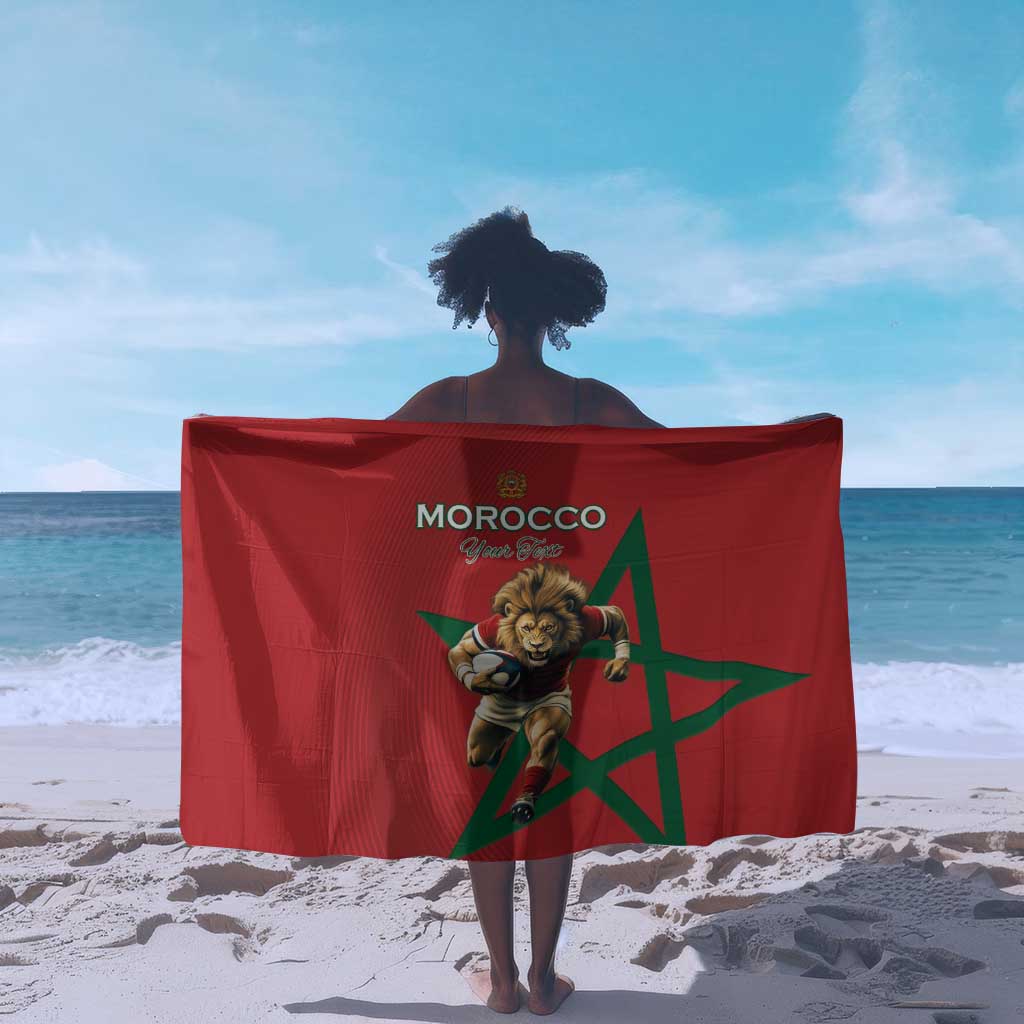 Morocco Rugby Custom Sarong Come On Atlas Lions LT15