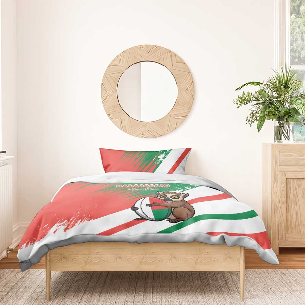 Madagascar Rugby Custom Bedding Set Allez Les Makis LT15