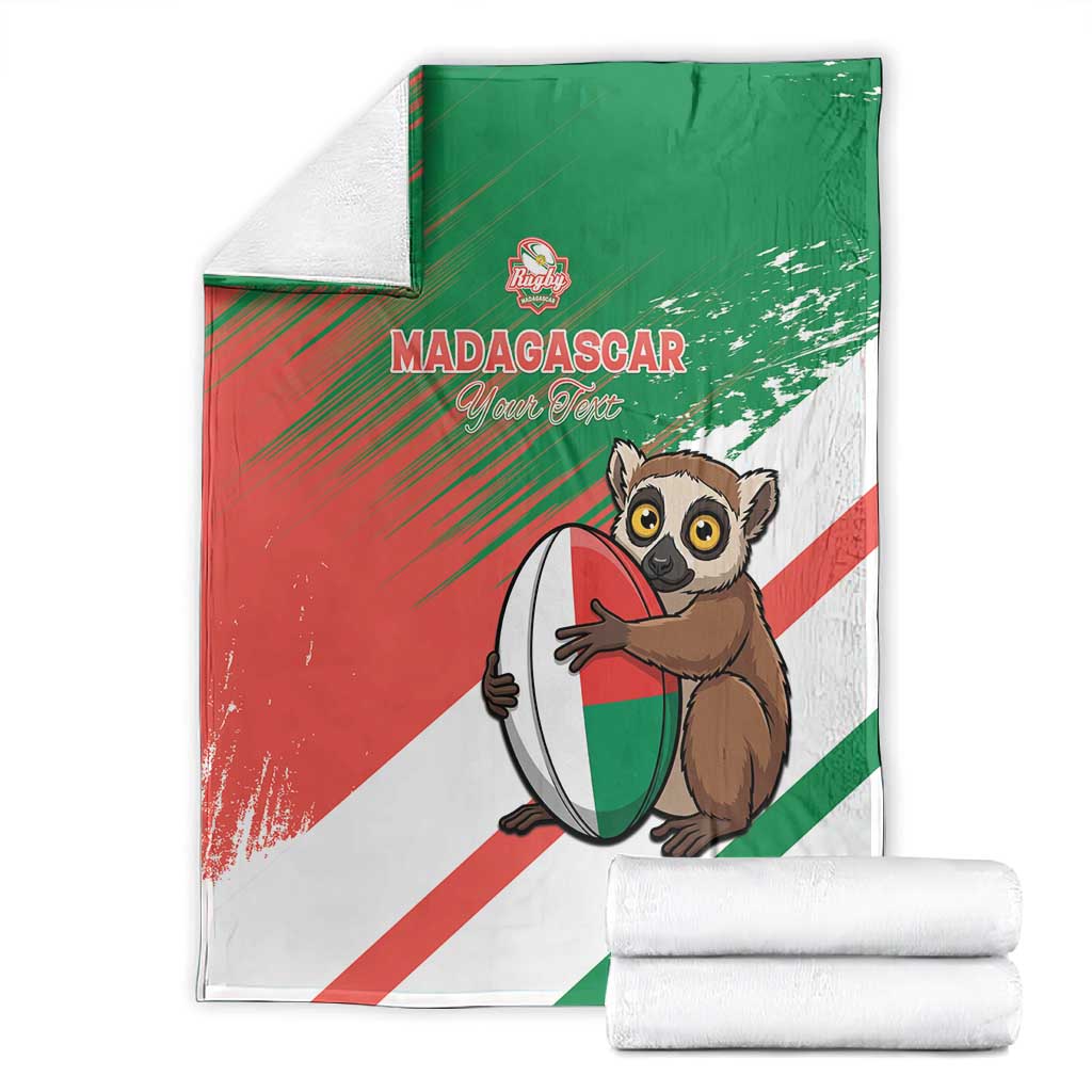Madagascar Rugby Custom Blanket Allez Les Makis LT15