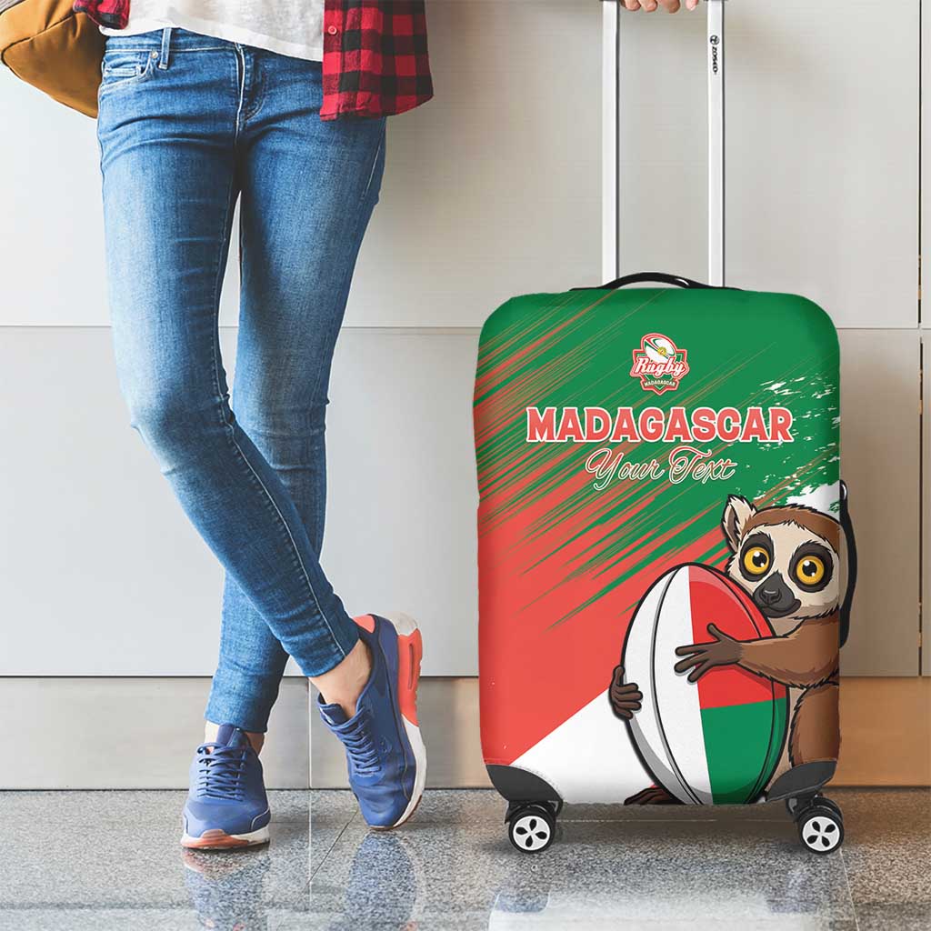 Madagascar Rugby Custom Luggage Cover Go Les Makis LT15