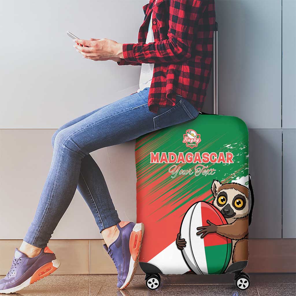 Madagascar Rugby Custom Luggage Cover Go Les Makis LT15