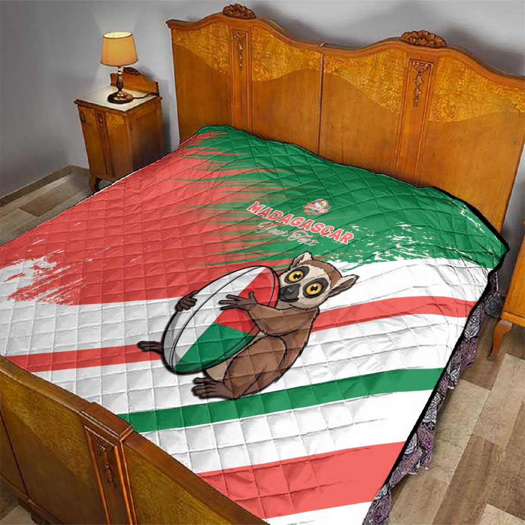 Madagascar Rugby Custom Quilt Allez Les Makis LT15