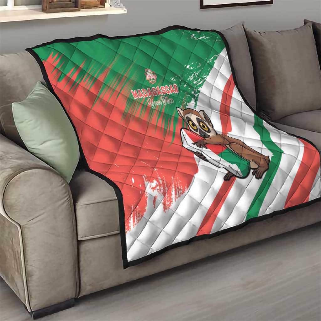 Madagascar Rugby Custom Quilt Allez Les Makis LT15