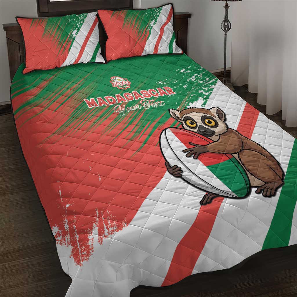 Madagascar Rugby Custom Quilt Bed Set Allez Les Makis LT15