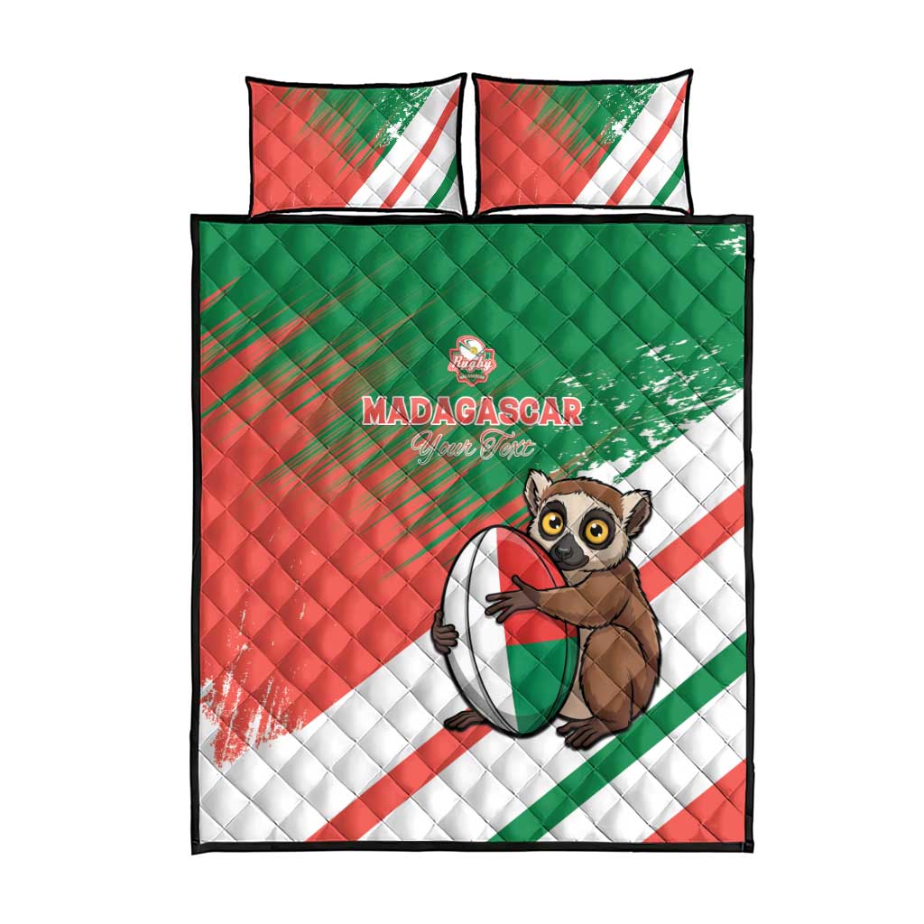 Madagascar Rugby Custom Quilt Bed Set Allez Les Makis LT15