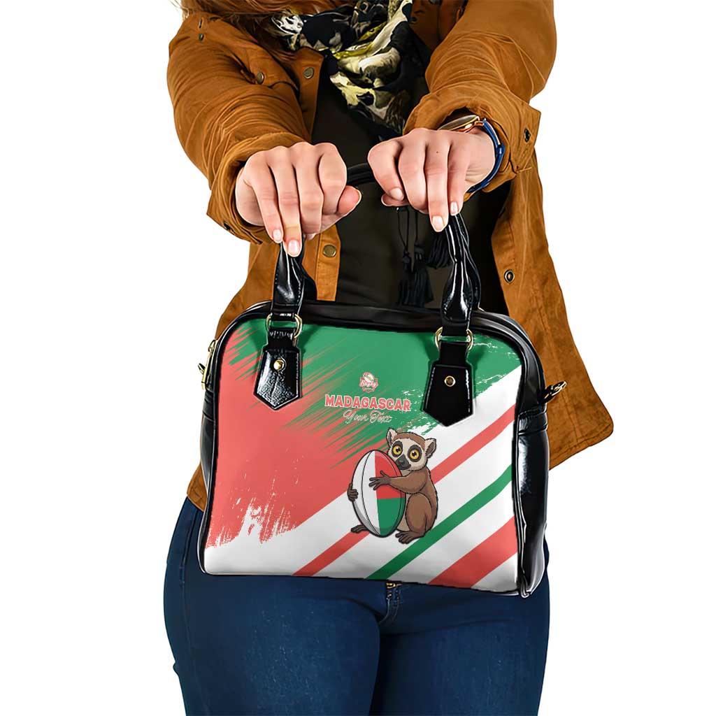 Madagascar Rugby Custom Shoulder Handbag Go Les Makis LT15