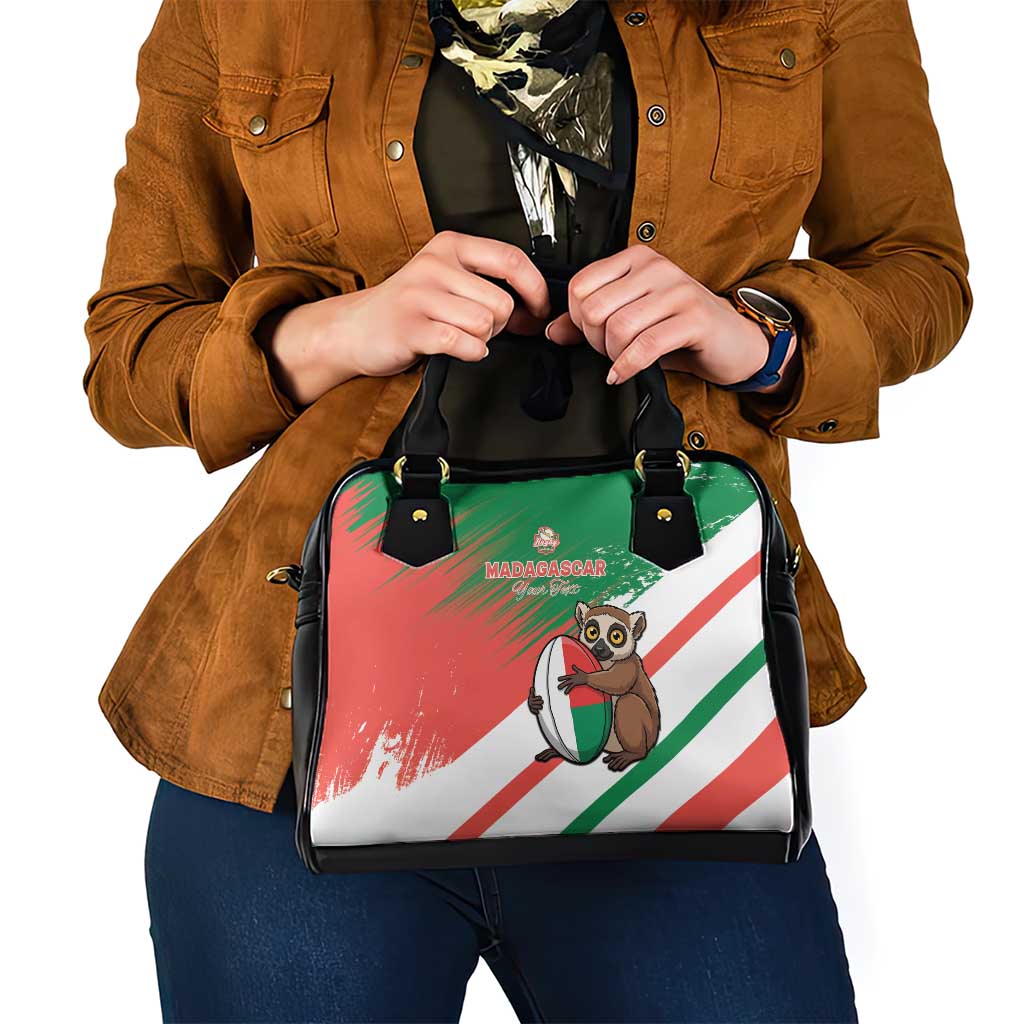 Madagascar Rugby Custom Shoulder Handbag Go Les Makis LT15