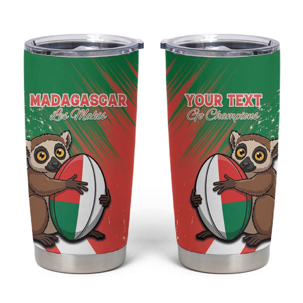 Madagascar Rugby Custom Tumbler Cup Allez Les Makis LT15