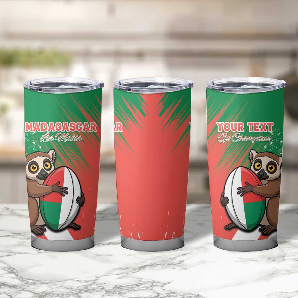Madagascar Rugby Custom Tumbler Cup Allez Les Makis LT15
