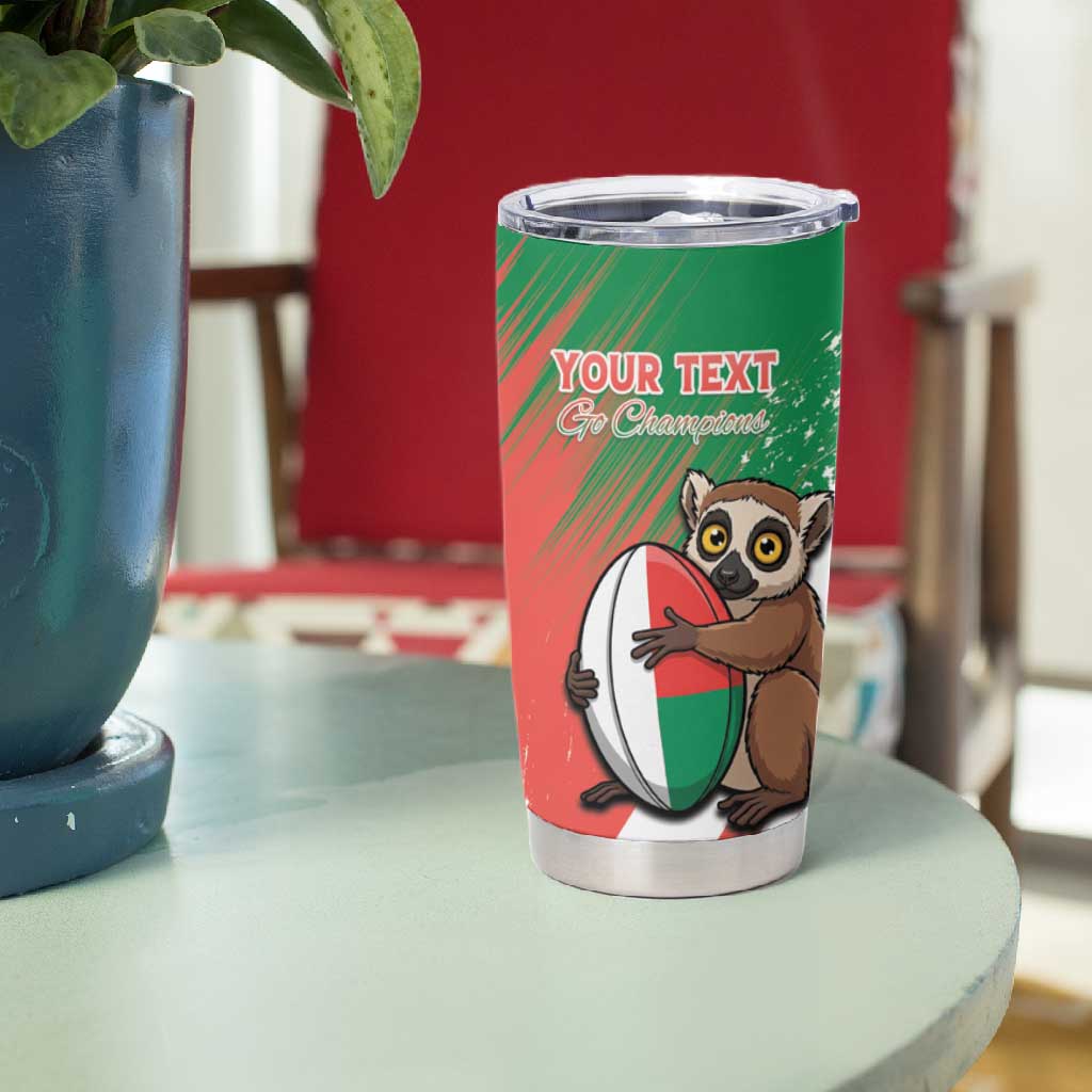 Madagascar Rugby Custom Tumbler Cup Allez Les Makis LT15