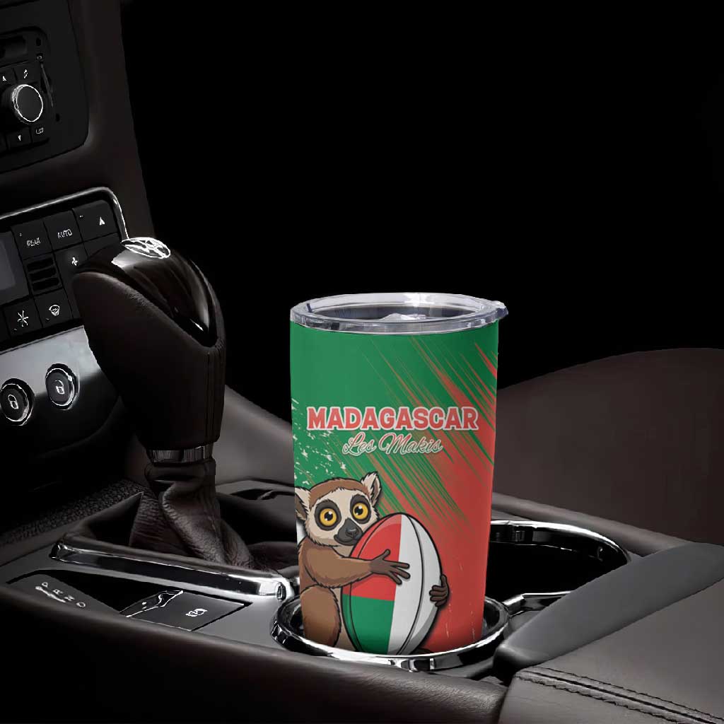 Madagascar Rugby Custom Tumbler Cup Allez Les Makis LT15