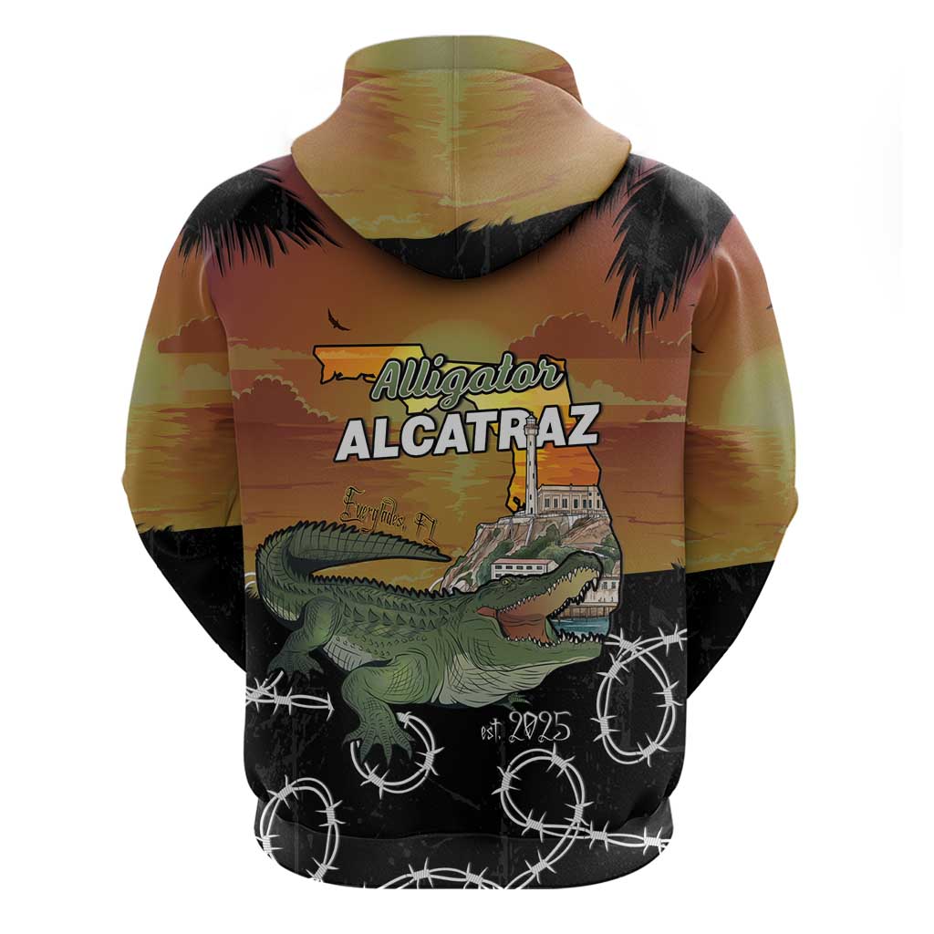 Alligator Alcatraz Hoodie Prison Florida Everglades LT15