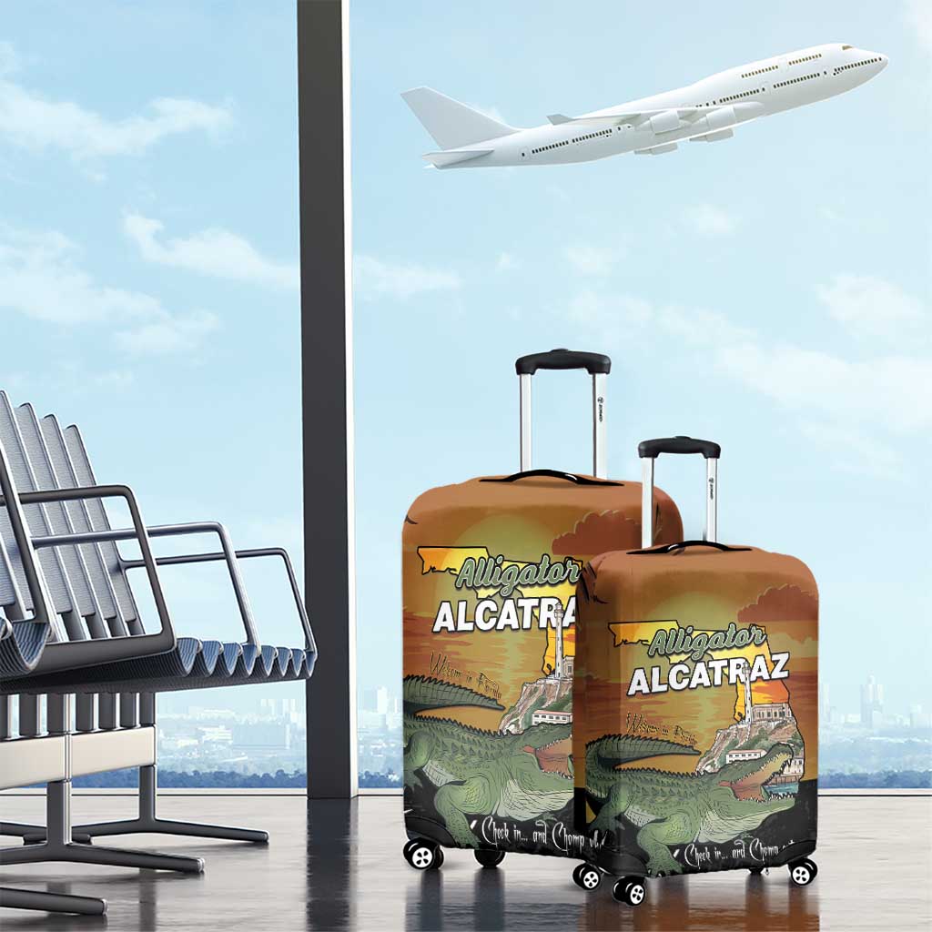 Alligator Alcatraz Luggage Cover Prison Florida Everglades LT15