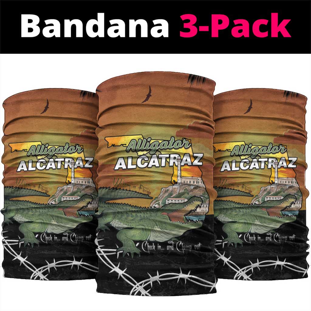 Alligator Alcatraz Neck Gaiter Prison Florida Everglades LT15