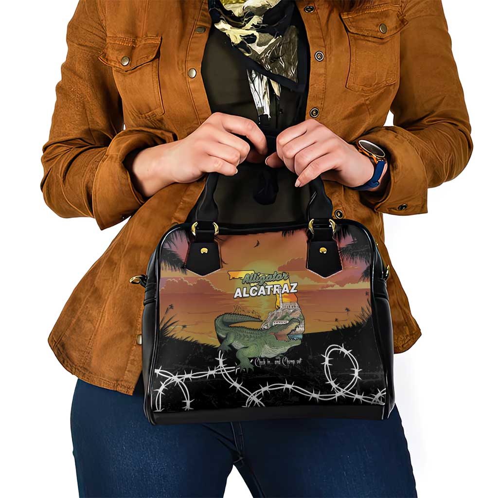 Alligator Alcatraz Shoulder Handbag Prison Florida Everglades LT15