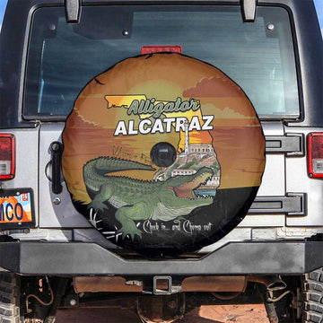 Alligator Alcatraz Spare Tire Cover Prison Florida Everglades LT15