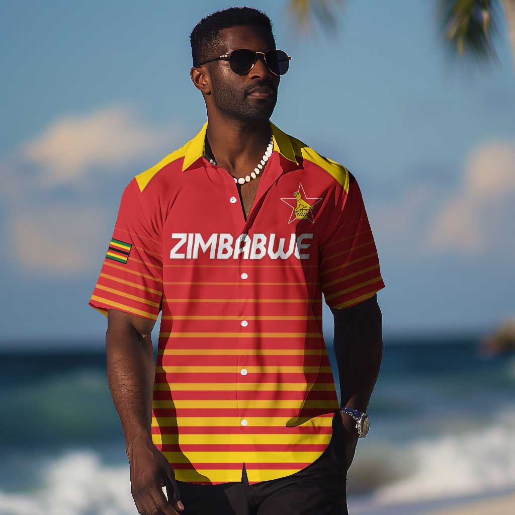 Custom Zimbabwe Cricket Hawaiian Shirt Come On Chevrons LT15