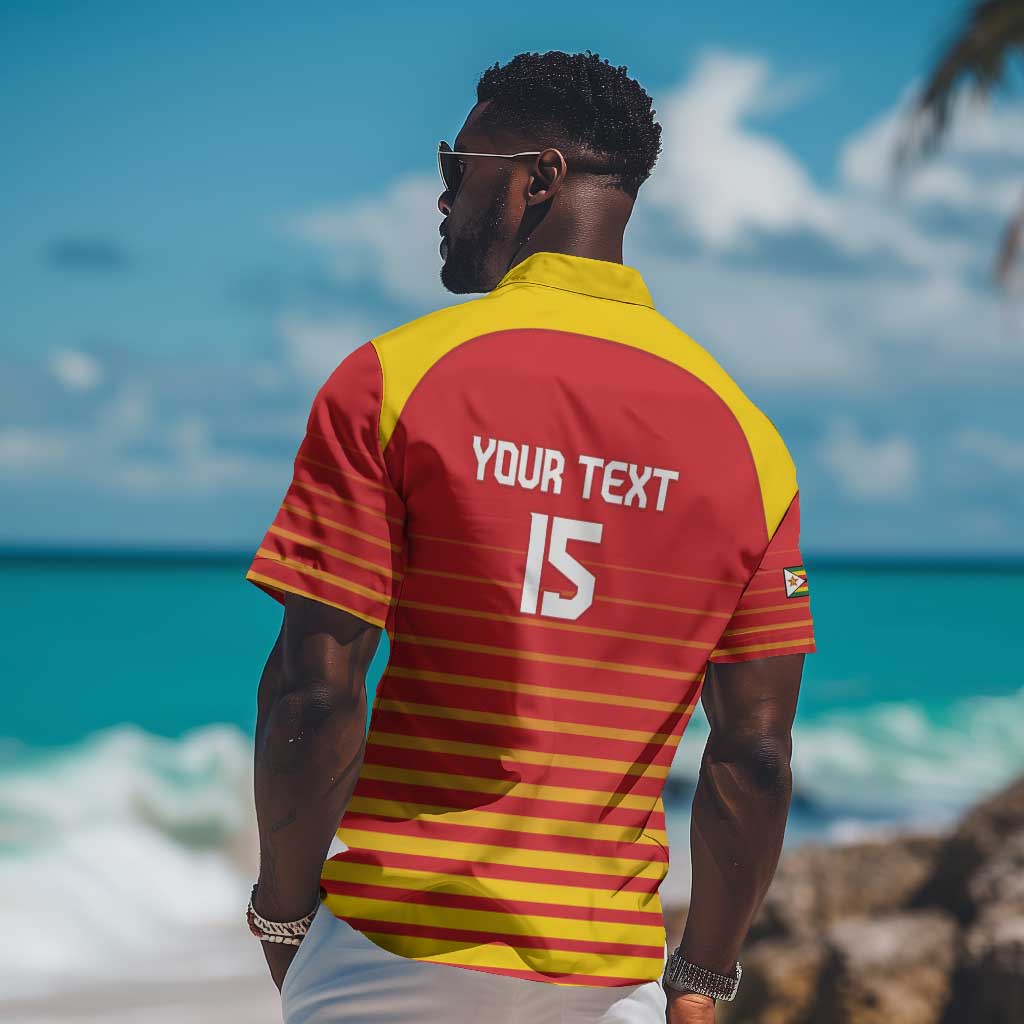 Custom Zimbabwe Cricket Hawaiian Shirt Come On Chevrons LT15