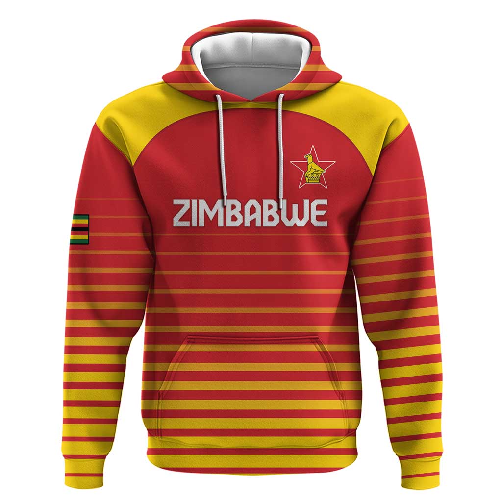 Custom Zimbabwe Cricket Hoodie Go Chevrons Go LT15