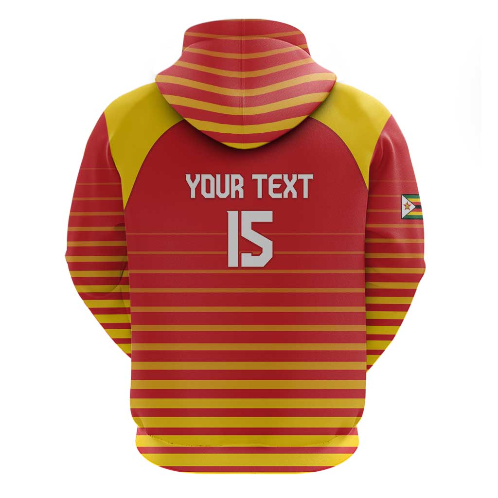 Custom Zimbabwe Cricket Hoodie Go Chevrons Go LT15
