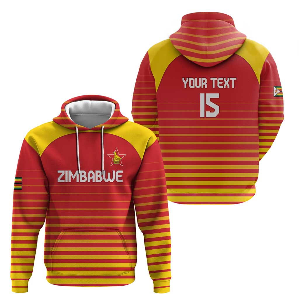 Custom Zimbabwe Cricket Hoodie Go Chevrons Go LT15