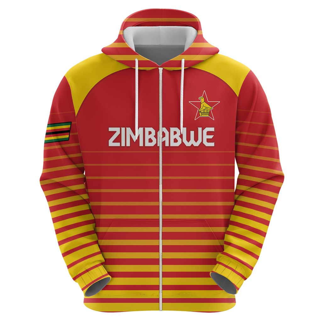 Custom Zimbabwe Cricket Hoodie Go Chevrons Go LT15