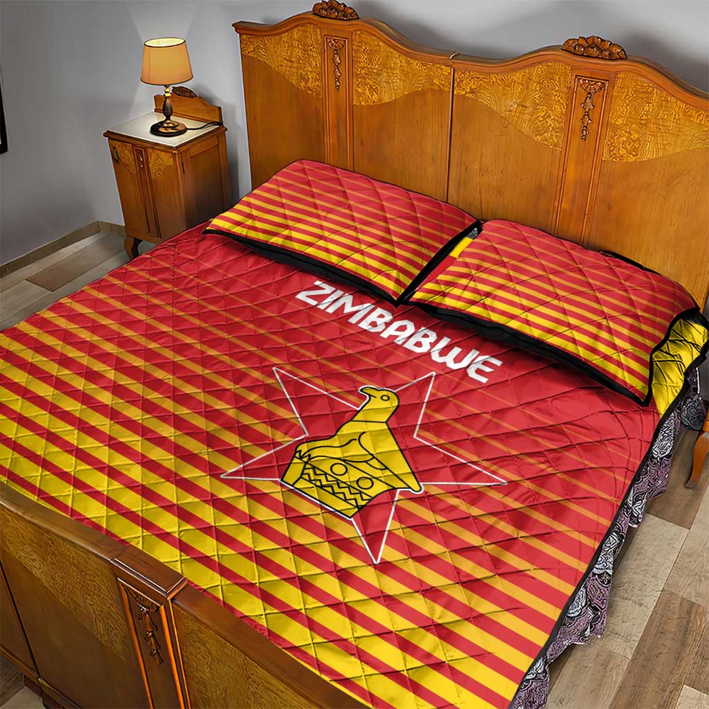 Zimbabwe Cricket Quilt Bed Set Come On Chevrons LT15