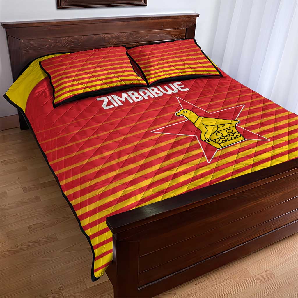 Zimbabwe Cricket Quilt Bed Set Come On Chevrons LT15