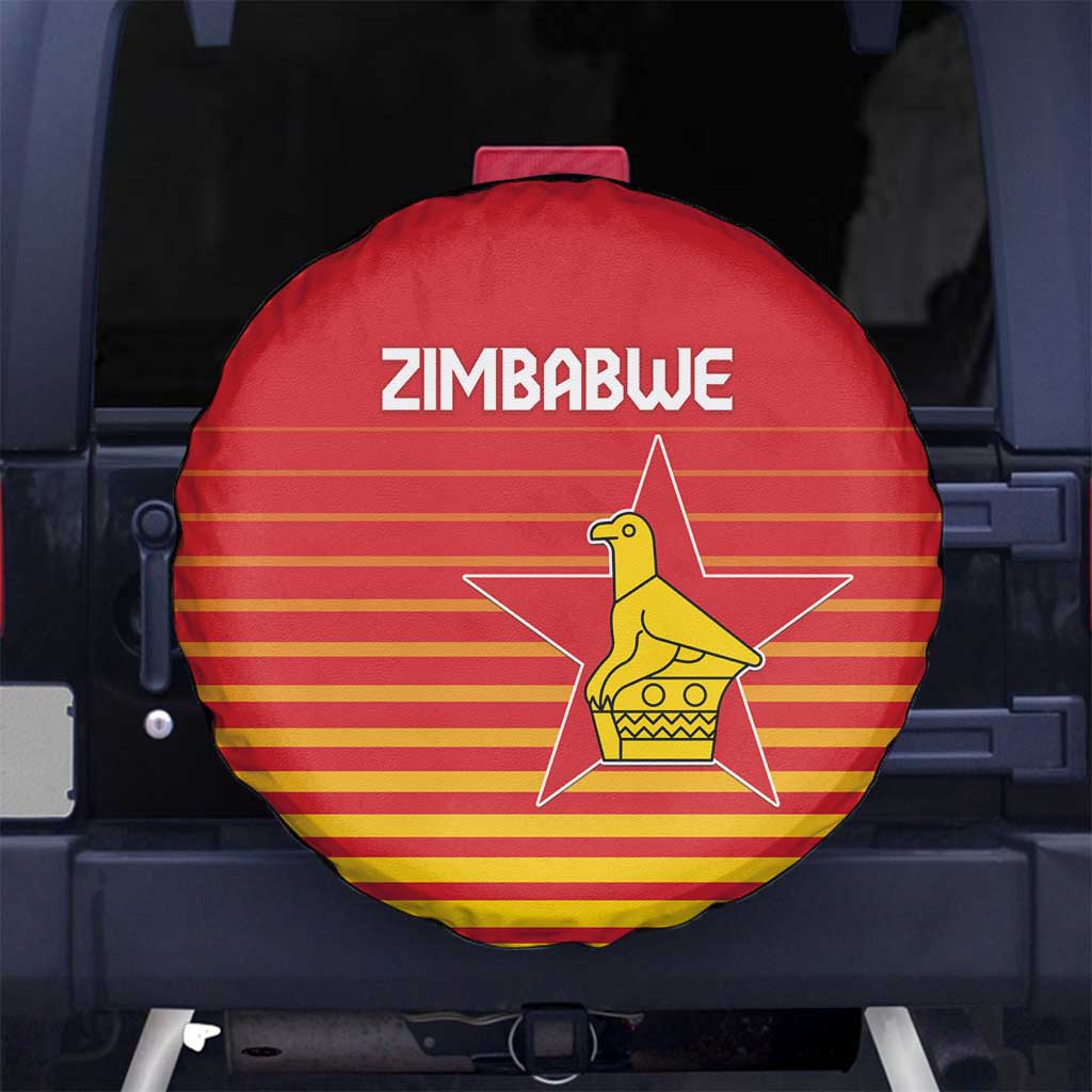 Zimbabwe Cricket Spare Tire Cover Go Chevrons Go LT15