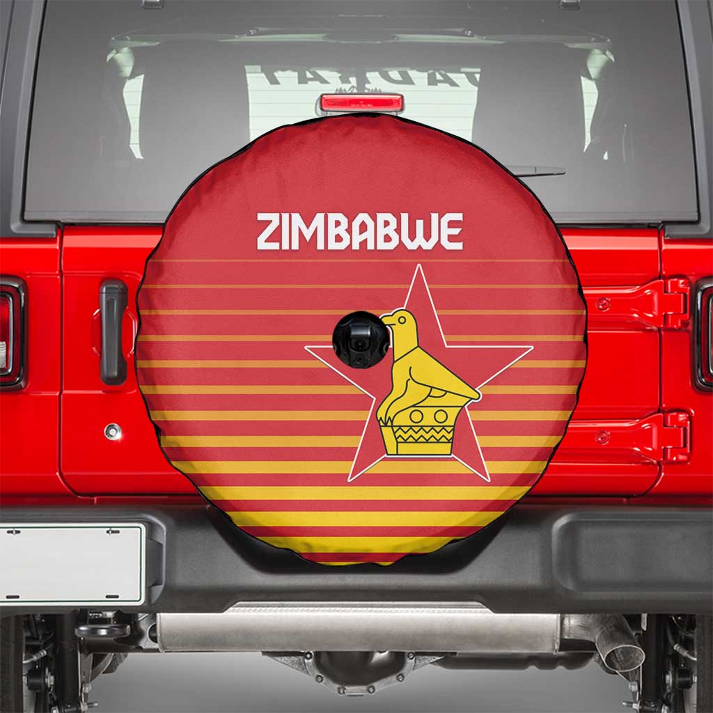 Zimbabwe Cricket Spare Tire Cover Go Chevrons Go LT15