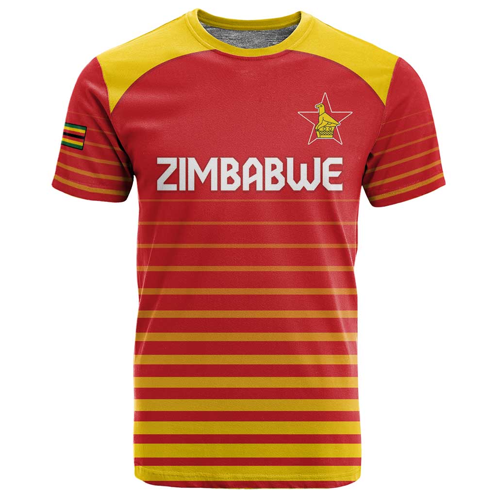 Custom Zimbabwe Cricket T shirt Come On Chevrons LT15