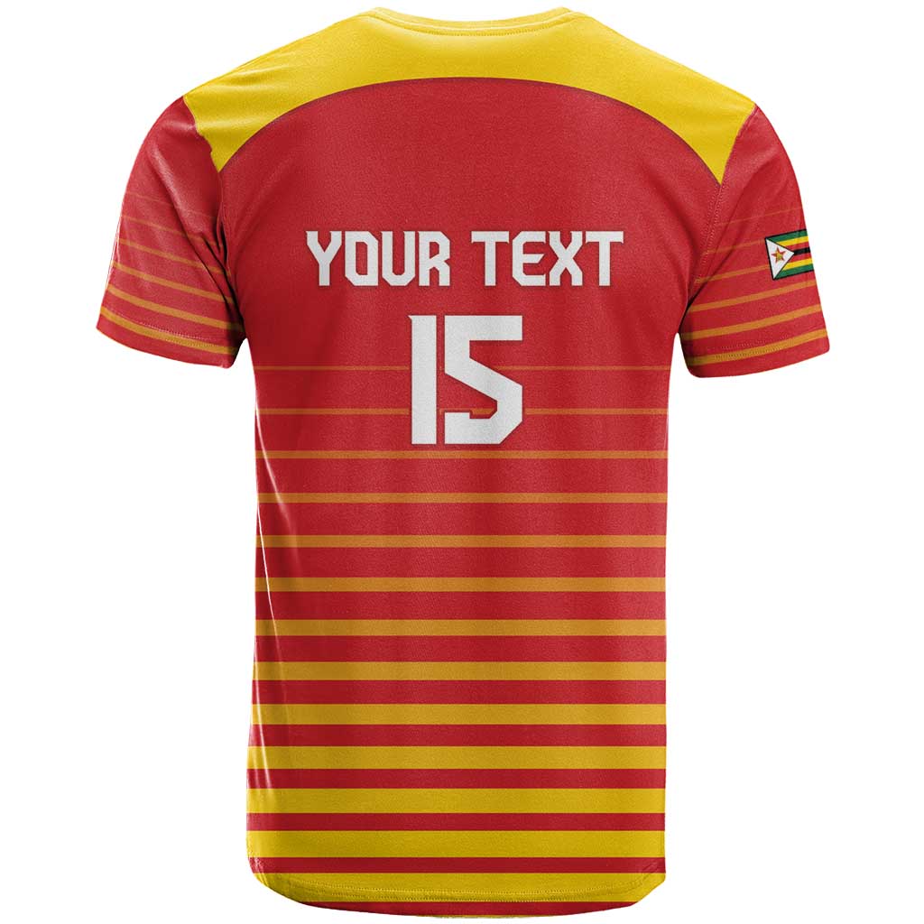 Custom Zimbabwe Cricket T shirt Come On Chevrons LT15