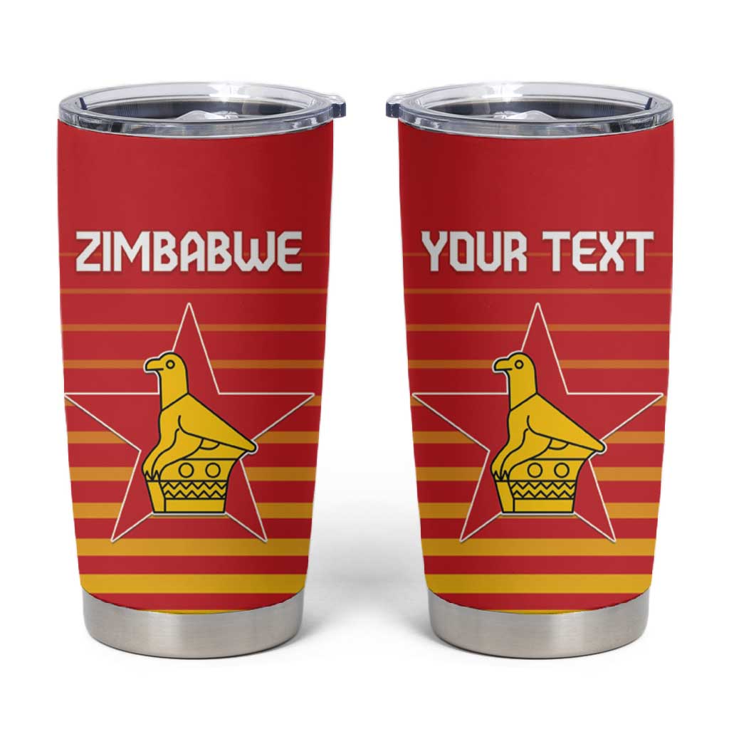 Custom Zimbabwe Cricket Tumbler Cup Come On Chevrons LT15