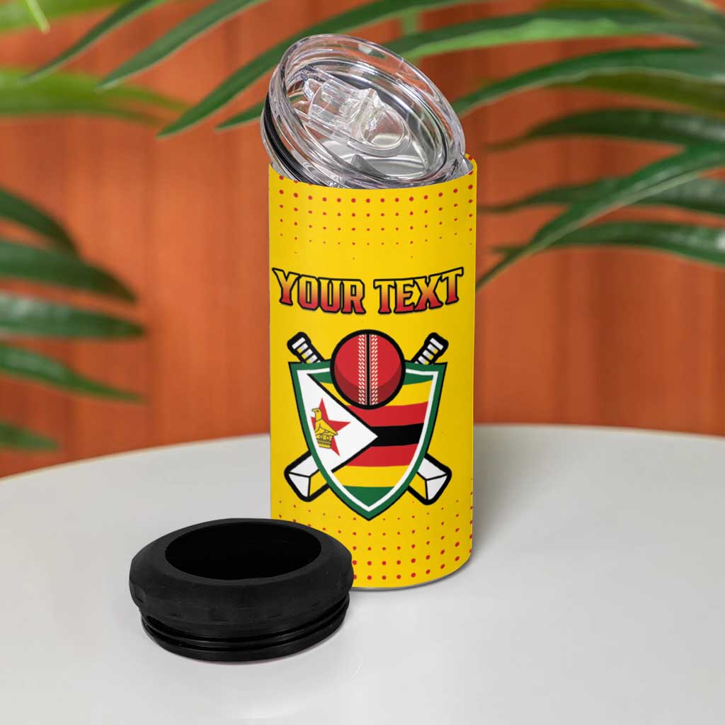 Custom Zimbabwe Cricket 4 in 1 Can Cooler Tumbler Sporty Style LT15