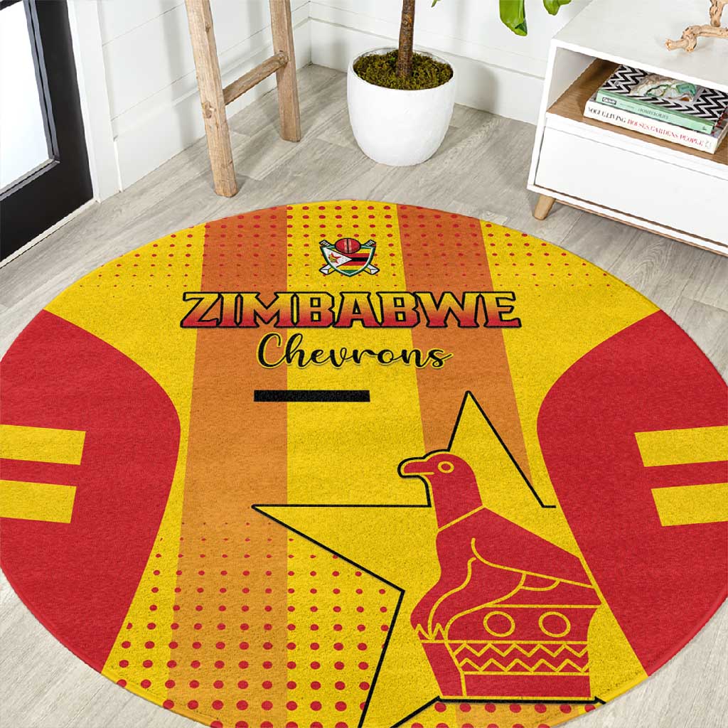 Zimbabwe Cricket Round Carpet Sporty Style LT15