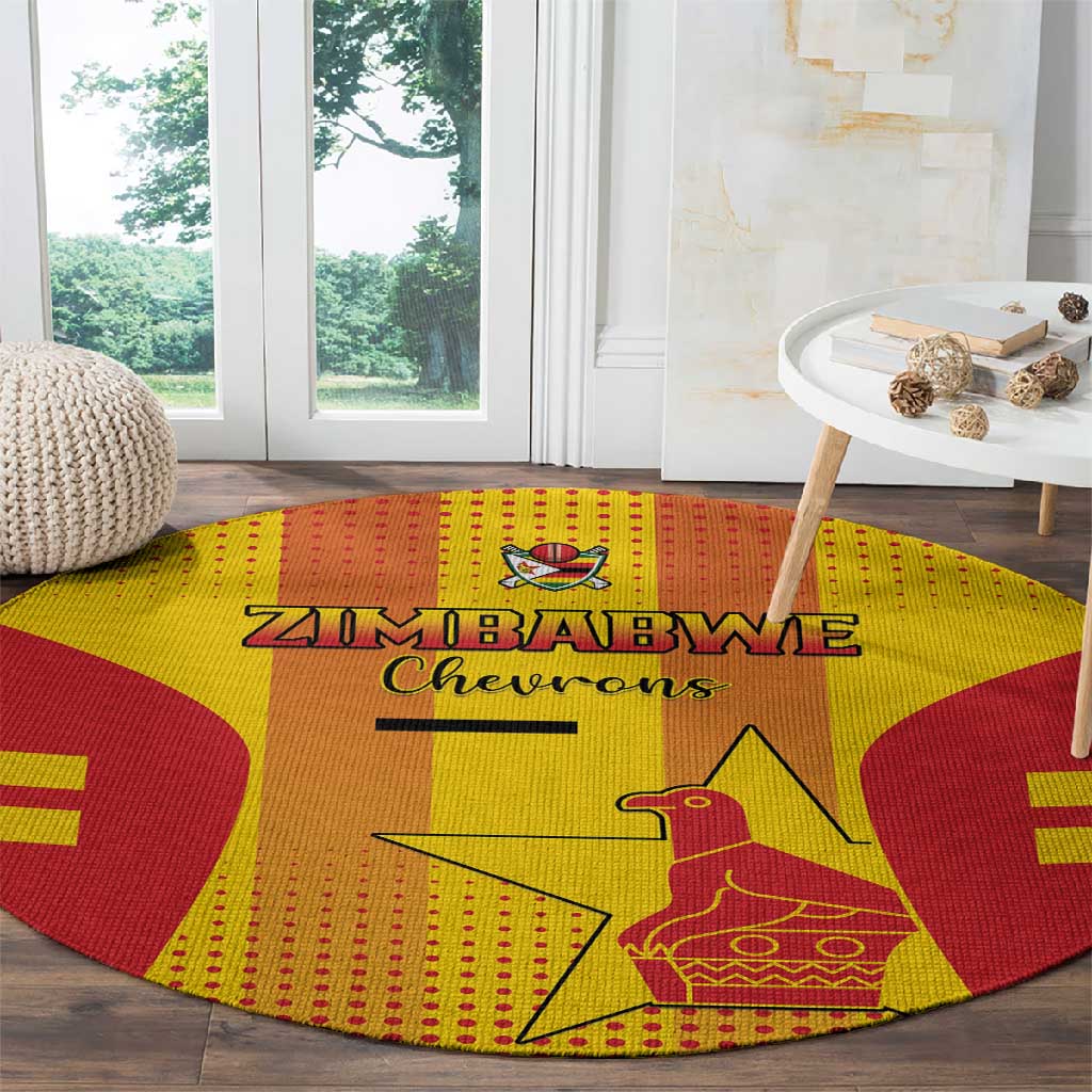 Zimbabwe Cricket Round Carpet Sporty Style LT15