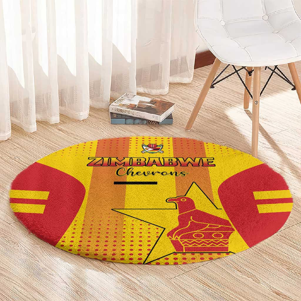 Zimbabwe Cricket Round Carpet Sporty Style LT15