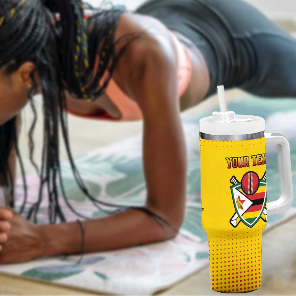 Custom Zimbabwe Cricket Tumbler With Handle Sporty Style LT15
